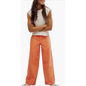 🧡NEW!Free People We The Free Waterfalls Baggy Wide Leg Jeans Oklahoma Sun Sz 26
